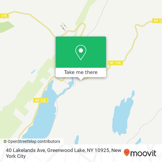 40 Lakelands Ave, Greenwood Lake, NY 10925 map