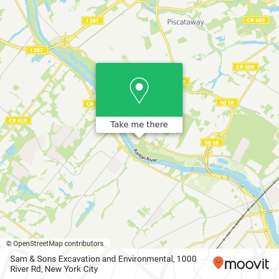 Mapa de Sam & Sons Excavation and Environmental, 1000 River Rd