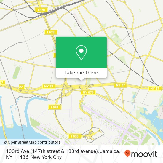 Mapa de 133rd Ave (147th street & 133rd avenue), Jamaica, NY 11436