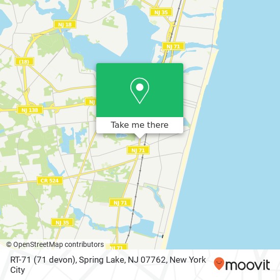 RT-71 (71 devon), Spring Lake, NJ 07762 map