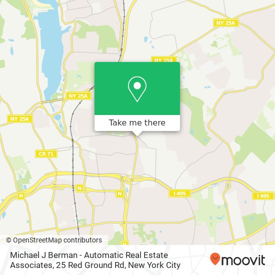 Mapa de Michael J Berman - Automatic Real Estate Associates, 25 Red Ground Rd