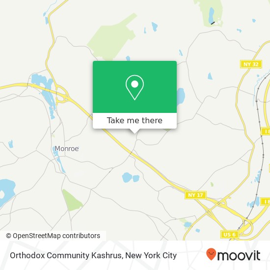 Orthodox Community Kashrus map