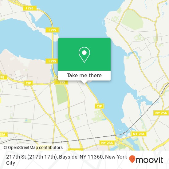 Mapa de 217th St (217th 17th), Bayside, NY 11360