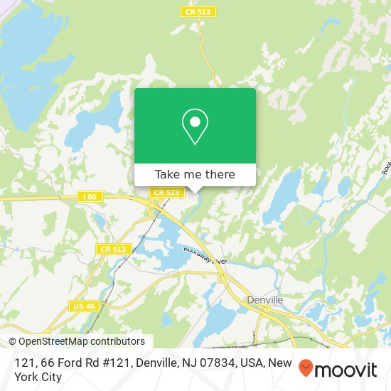 121, 66 Ford Rd #121, Denville, NJ 07834, USA map