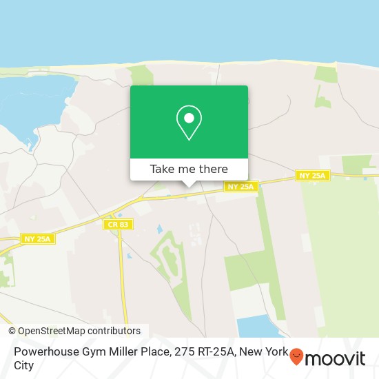Mapa de Powerhouse Gym Miller Place, 275 RT-25A