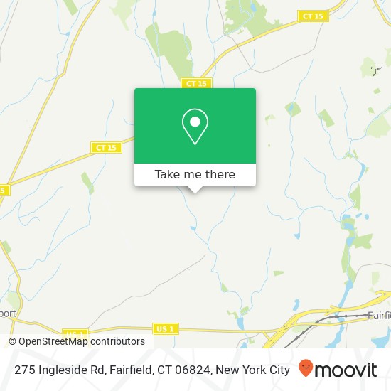 275 Ingleside Rd, Fairfield, CT 06824 map