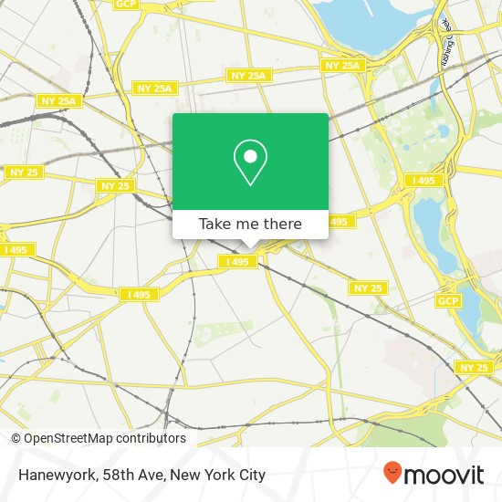 Mapa de Hanewyork, 58th Ave