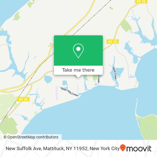 Mapa de New Suffolk Ave, Mattituck, NY 11952