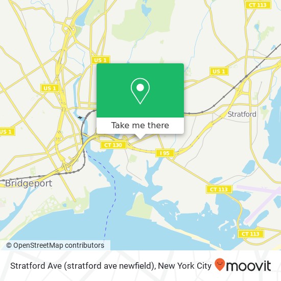 Stratford Ave (stratford ave newfield), Bridgeport, CT 06607 map