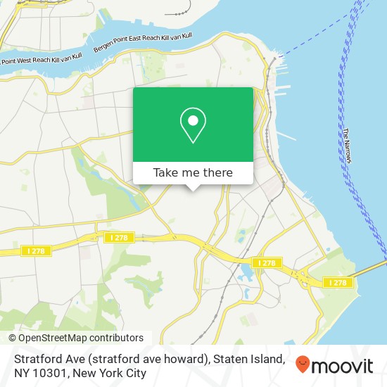 Mapa de Stratford Ave (stratford ave howard), Staten Island, NY 10301