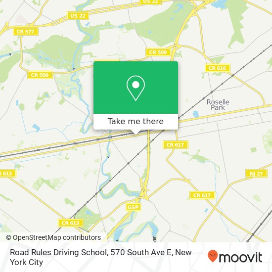 Mapa de Road Rules Driving School, 570 South Ave E