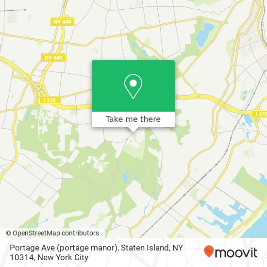 Mapa de Portage Ave (portage manor), Staten Island, NY 10314