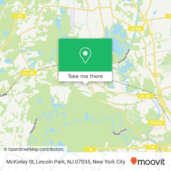 Mapa de McKinley St, Lincoln Park, NJ 07035