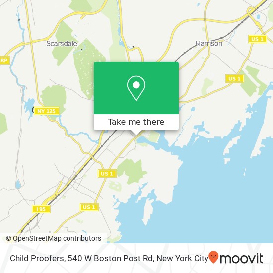 Mapa de Child Proofers, 540 W Boston Post Rd