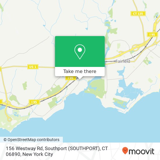 Mapa de 156 Westway Rd, Southport (SOUTHPORT), CT 06890