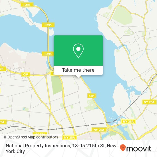 Mapa de National Property Inspections, 18-05 215th St