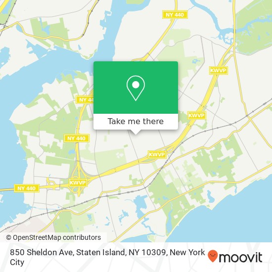 850 Sheldon Ave, Staten Island, NY 10309 map