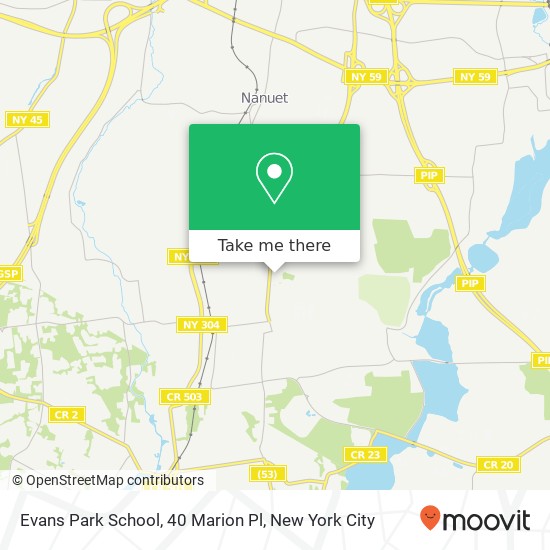 Evans Park School, 40 Marion Pl map