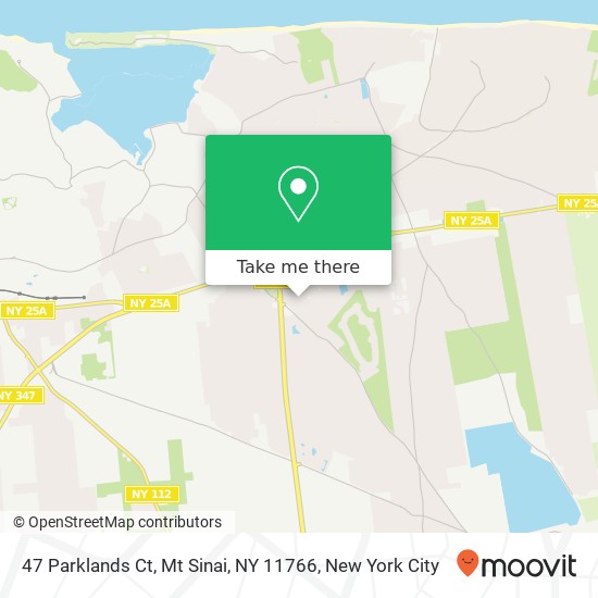 47 Parklands Ct, Mt Sinai, NY 11766 map