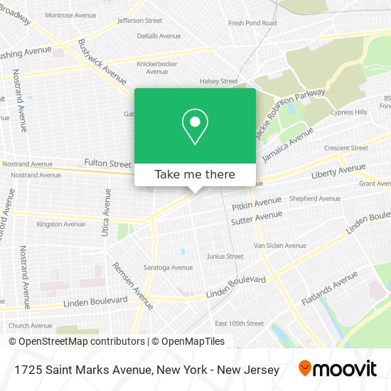 Mapa de 1725 Saint Marks Avenue