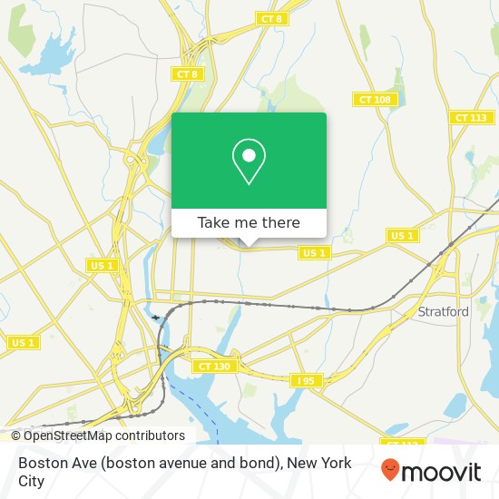 Boston Ave (boston avenue and bond), Bridgeport, CT 06610 map