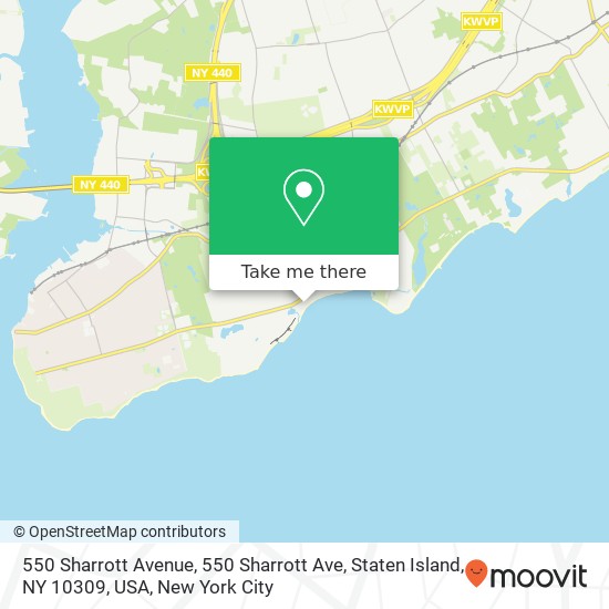 550 Sharrott Avenue, 550 Sharrott Ave, Staten Island, NY 10309, USA map