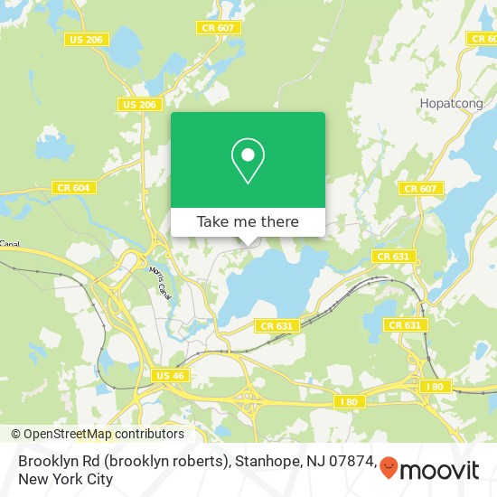 Brooklyn Rd (brooklyn roberts), Stanhope, NJ 07874 map