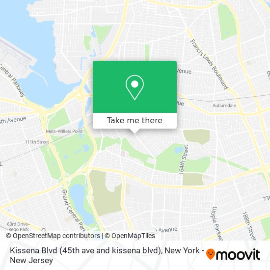 Kissena Blvd (45th ave and kissena blvd) map
