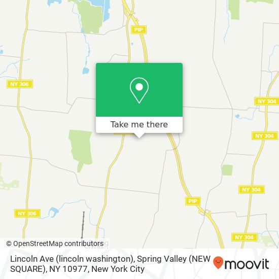 Lincoln Ave (lincoln washington), Spring Valley (NEW SQUARE), NY 10977 map