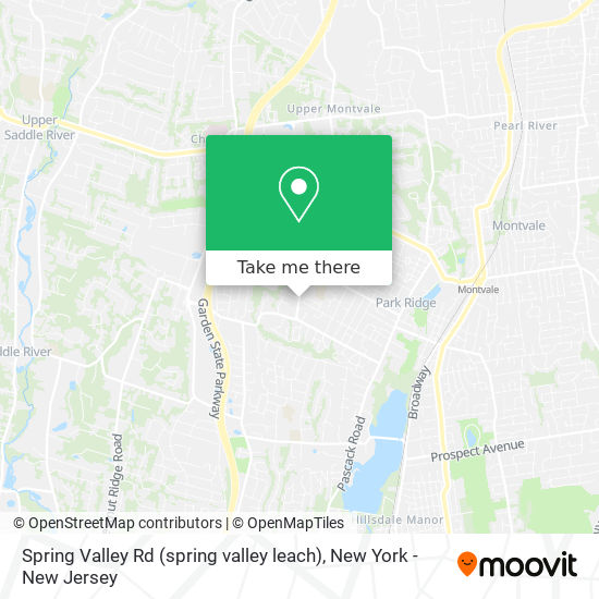 Spring Valley Rd (spring valley leach) map
