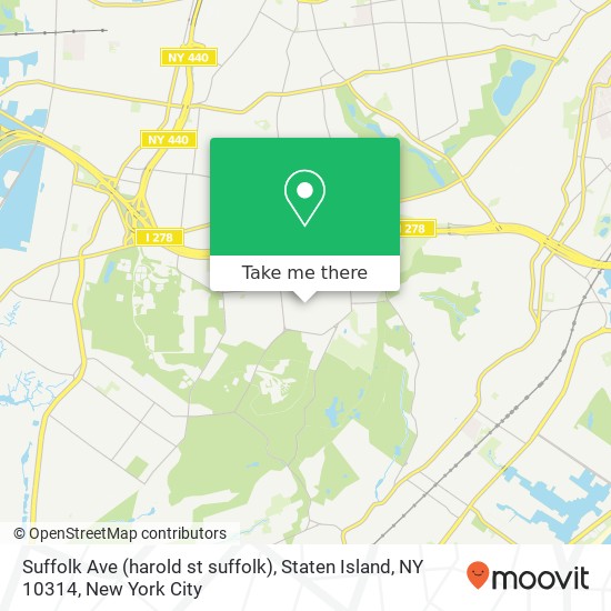 Suffolk Ave (harold st suffolk), Staten Island, NY 10314 map