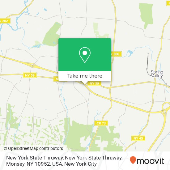 Mapa de New York State Thruway, New York State Thruway, Monsey, NY 10952, USA