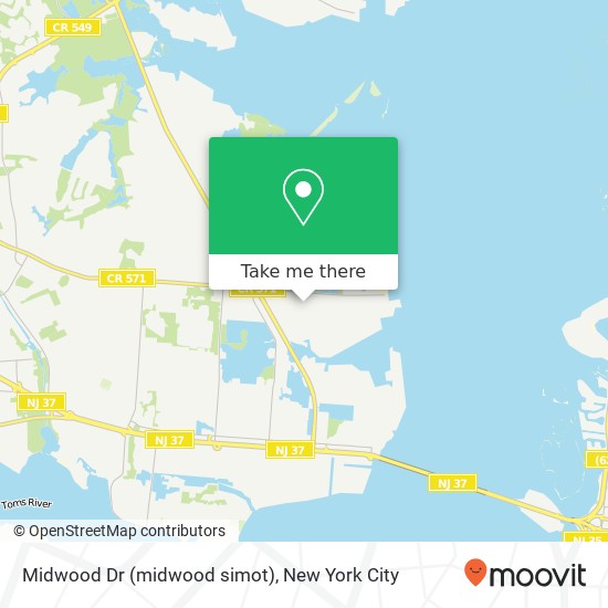 Midwood Dr (midwood simot), Toms River, NJ 08753 map