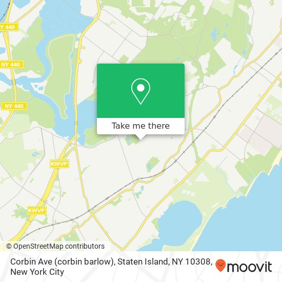 Corbin Ave (corbin barlow), Staten Island, NY 10308 map