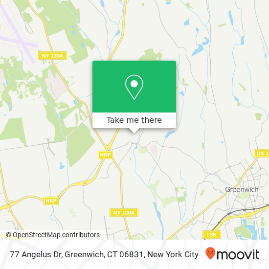 Mapa de 77 Angelus Dr, Greenwich, CT 06831