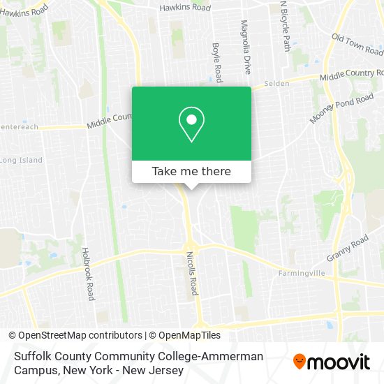 Suffolk County Community College-Ammerman Campus map