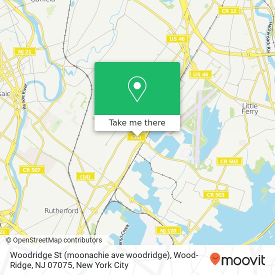 Woodridge St (moonachie ave woodridge), Wood-Ridge, NJ 07075 map