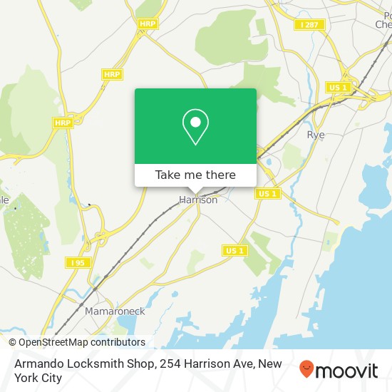Mapa de Armando Locksmith Shop, 254 Harrison Ave
