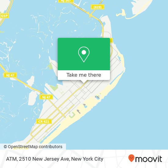 Mapa de ATM, 2510 New Jersey Ave