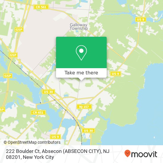 222 Boulder Ct, Absecon (ABSECON CITY), NJ 08201 map