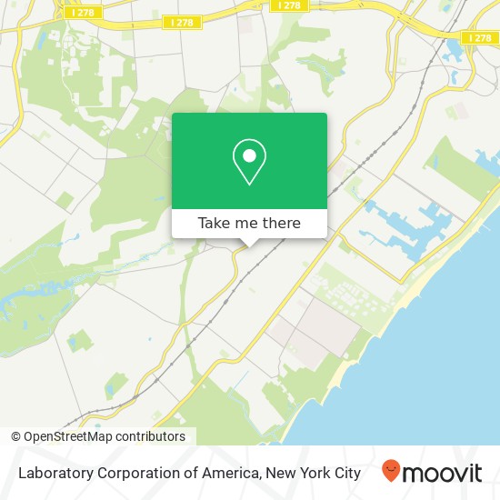 Mapa de Laboratory Corporation of America, 31 New Dorp Ln