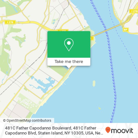 Mapa de 481C Father Capodanno Boulevard, 481C Father Capodanno Blvd, Staten Island, NY 10305, USA