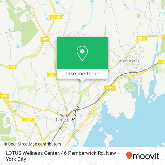 Mapa de LOTUS Wellness Center, 46 Pemberwick Rd
