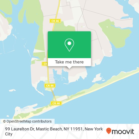 99 Laurelton Dr, Mastic Beach, NY 11951 map