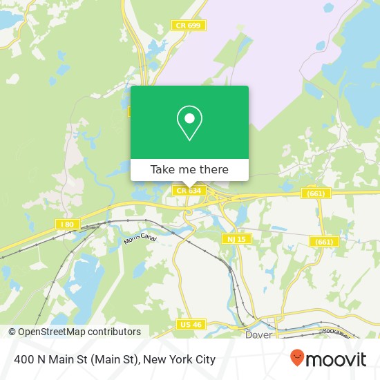Mapa de 400 N Main St (Main St), Wharton, NJ 07885
