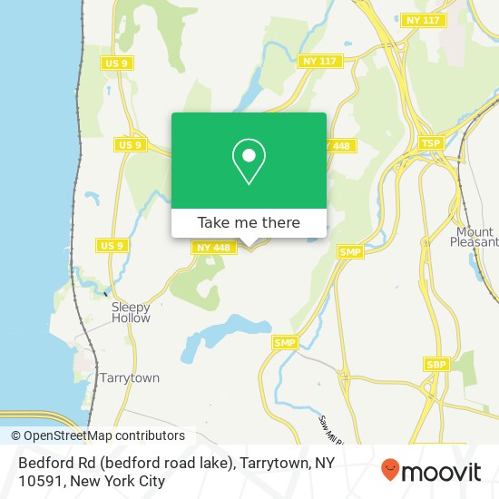 Mapa de Bedford Rd (bedford road lake), Tarrytown, NY 10591