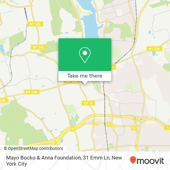 Mapa de Mayo Bocko & Anna Foundation, 31 Emm Ln