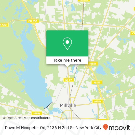 Dawn M Hinspeter Od, 2136 N 2nd St map