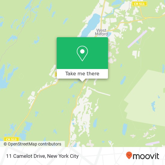 Mapa de 11 Camelot Drive, 11 Camelot Dr, West Milford, NJ 07480, USA