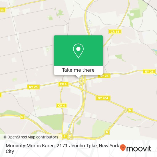 Moriarity-Morris Karen, 2171 Jericho Tpke map